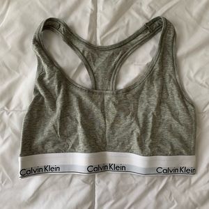 Gray Calvin Klein bralette